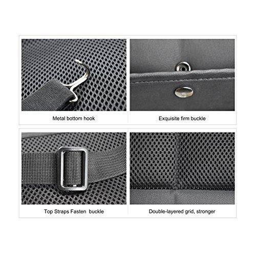 TOCGAMT Car Seat Organizer, Car Organizer Back Seat PU Leather Backseat Organizer Double-Side Between Seats for Kids -1Pack