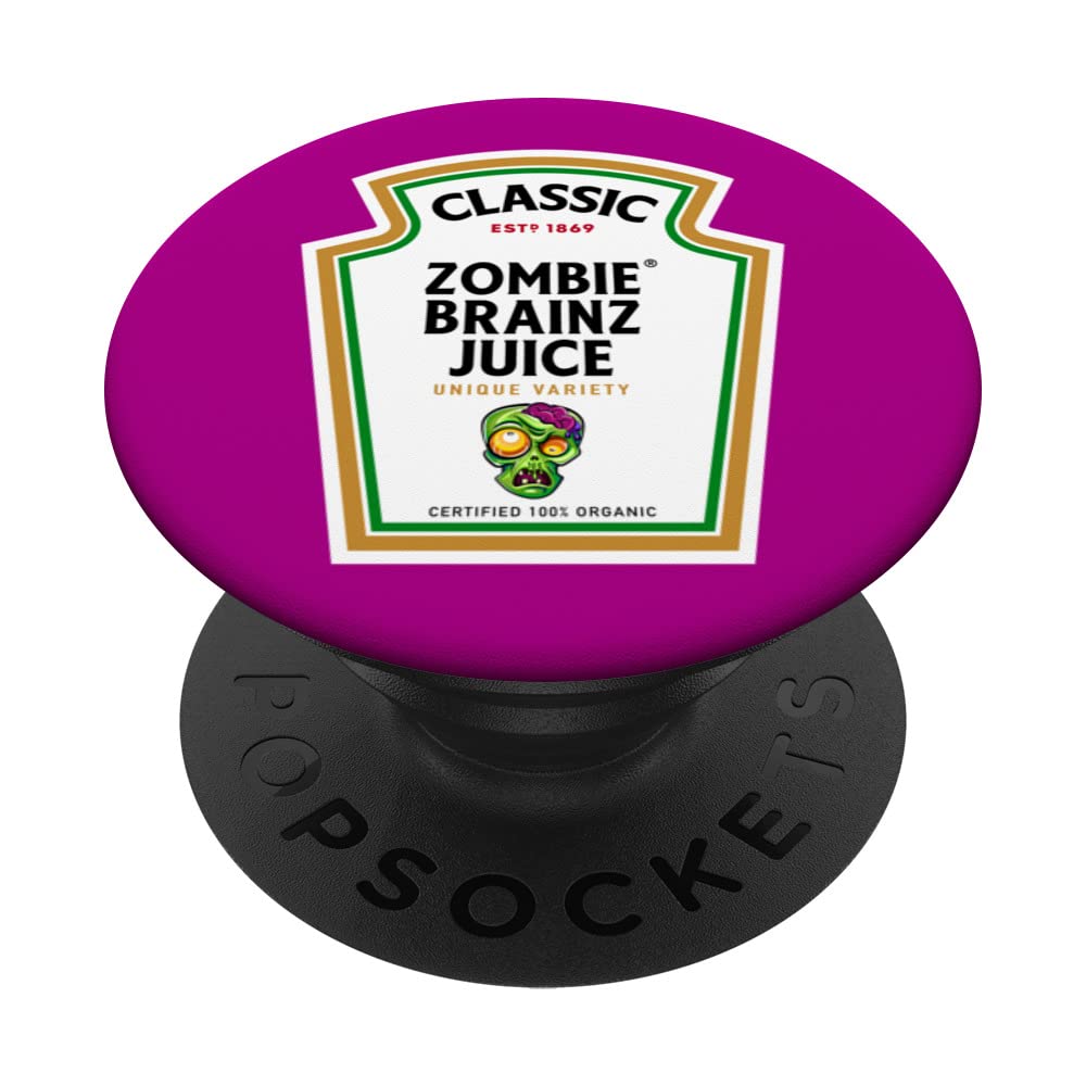 Halloween Condiment Bottle - Zombie Brainz Juice Potion PopSockets Swappable PopGrip