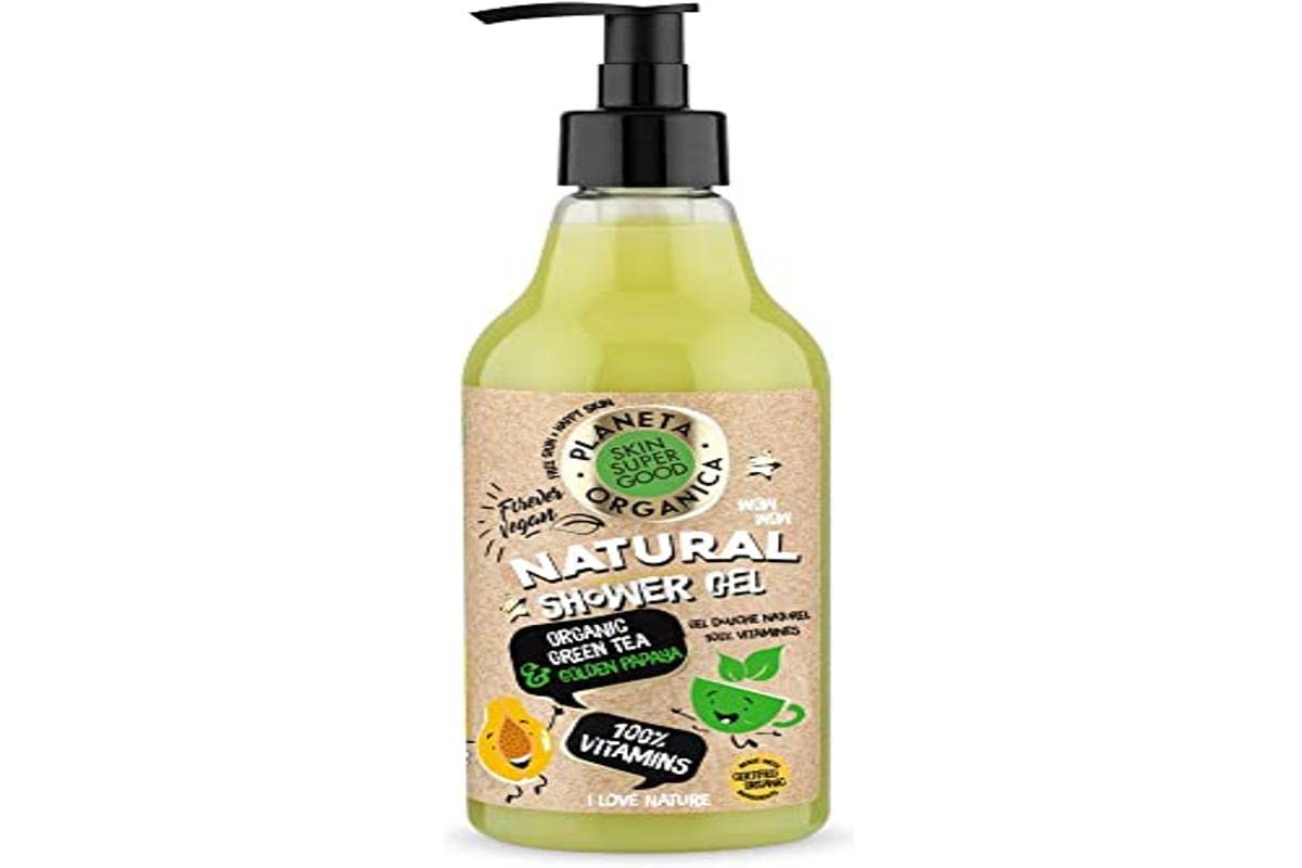 Planeta Organica Skin Super Good Natural Shower Gel "100% Vitamine", 500 ml of 6 Pieces/Kr, 500 g