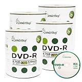 Smart Buy 400 Pack DVD-R 4.7gb 16x Logo Blank Data Video Movie Recordable Disc, 400 Disc 400pk