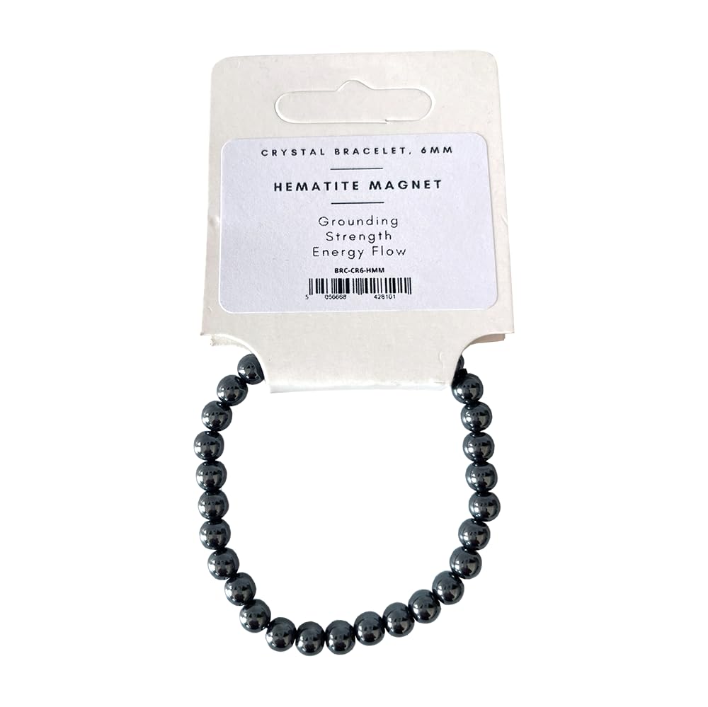 VIE Crystal Bracelet, 6mm, Hematite Magnet