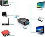 Generic HDMI to VGA Adapter 1080p Gold Audio Jack Cable for Monitor Laptop view 7