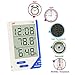 ChenYuTe Digital Hygrometer Thermometer Large Display Humidity Temperature Monitor Indoor Outdoor with Alarm Clock for Household,Kids Home,Kitchen,etc(1 Pack)