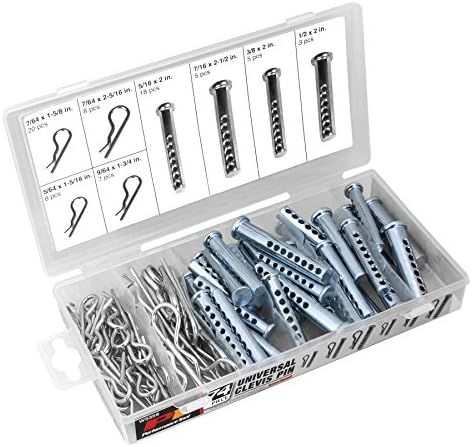 Performance Tool 74Pc Universal Clevis Pin Assortment (W5359) Hardware Kits