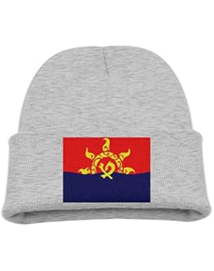 Flag Of Hawaii Kid's Hats Winter Funny Soft Knit Beanie Cap children Unisex