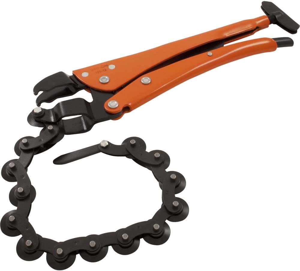 Gray Tools Gripon 12Inch Heavy Duty Locking Chain Pipe Cutter, 41/2