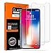 Spigen Tempered Glass Screen Protector [GlasTR Slim] designed for iPhone XS (2018) / iPhone X (2017) [Case Friendly] - 2 Pack