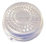 Durable Packaging 12DL-25 Plastic Dome Lid for Round Disposable Pan, 12
