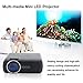 WOWOTO Portable LED Video Projector Home Theater Support HDMI/USB/AV/TV/1080P
