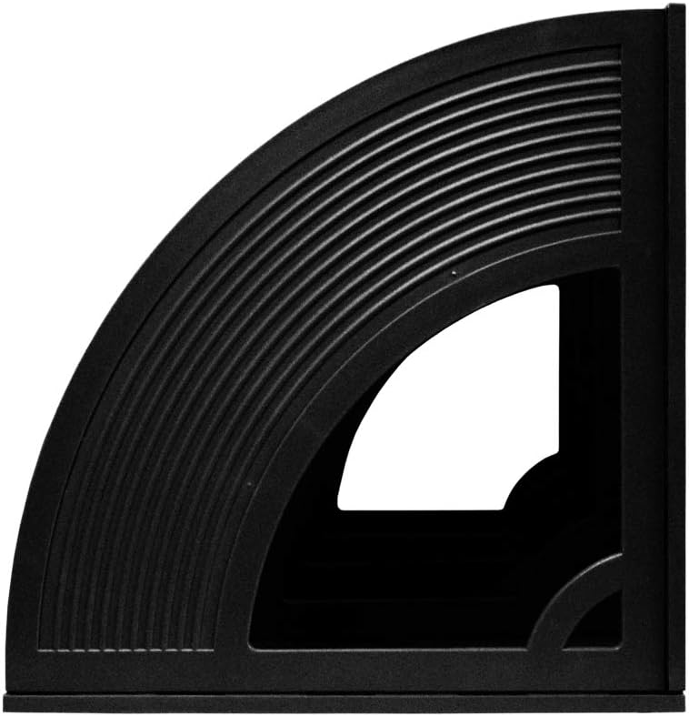 KXF Arched File Organiser Desktop Organizer for A4 Documents File Folder Holder Office Desk Storage Kitchen Organiser Plastic Magazine Rack Dividers 4 Compartments Frame Cabinet For Home School - Image 4