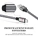 Cell-Tronics iScso55303 Micro USB Cable, Nylon Braided Tangle Free Data Sync Android Charging Power Cord High Speed USB 2.0 for Samsung/HTC/LG - 3 Piece