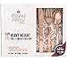 300 Pieces Premium Rose Gold Plastic Silverware from Royal Party | Disposable Heavyweight Plastic Cutlery | Full Length Flatware Set - Includes 100 Forks, 100 Spoons, 100 Knives.