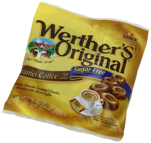 image for WERTHER'S ORIGINAL Sugar Free Caramel Coffee Hard Candies, 1.46 Ounce 