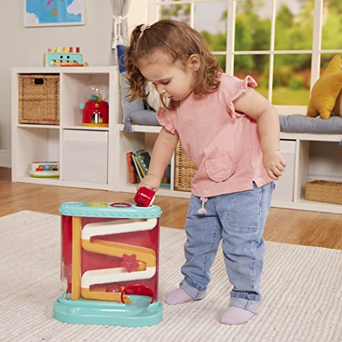 Battat Pound & Roll Baby Activity Toy Station with 1 Toy Hammer & 4