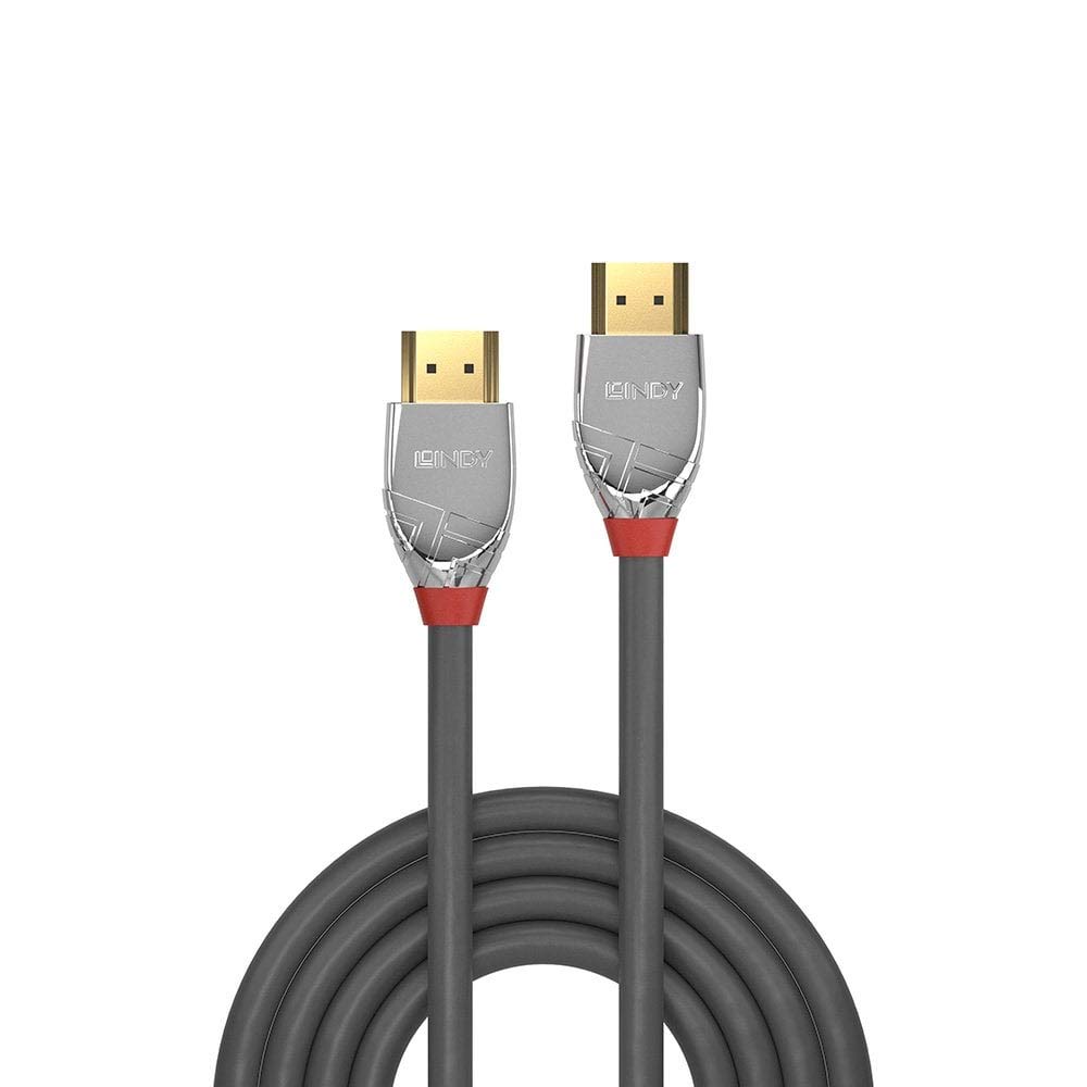 Lindy 0.5m High Speed HDMI Cable, Cromo Line, Grey