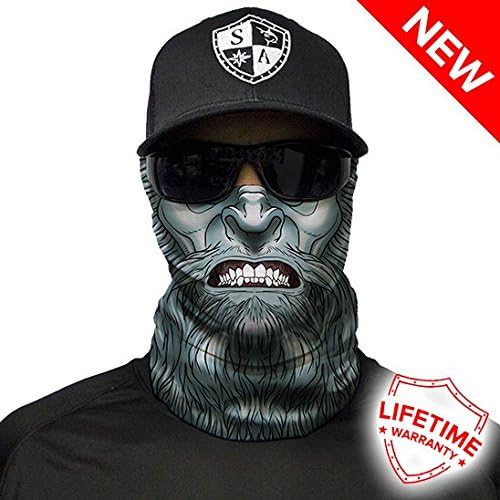 SA Company Abominable Monster Design Face Shield/Headband/Loop Scarf/Bandana/Balaclava. Multi-Functional Headwear/Scarf. (Fishing, Running, Cycling, Motorbike, Walking, Riding etc)