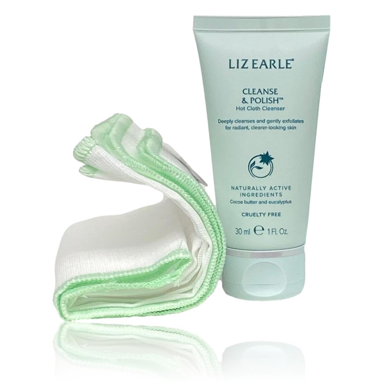 Liz Earle Hot Cloth Cleanser 30ml & Cotton Cloth - Face Cleanser