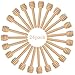 TSCTBA yinat HSAN 24 Pack Honey Dippers,3 inch Wood Honey Dipper Mini Honey Dipper Stick Spoon Wood Honey Spoon Dipper for Hone