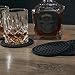Set of 8 Silicone Coasters Silicone Drink Coaster Round Silicone Cup Pad Mat Tabletop Protection for Any Table Type, Perfect Soft Silicone Coaster Fits Any Size of Drinking Glasses.