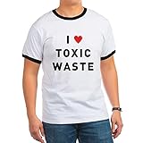 CafePress I Love Toxic Waste Ringer T