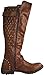 Women's Vivienne-01 Studded Quilted Leatherette Buckle Round Toe Motorcycle Boots