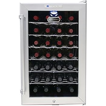 Whynter Wc28s Sno 28 Bottle Wine Cooler Platinum With Lock