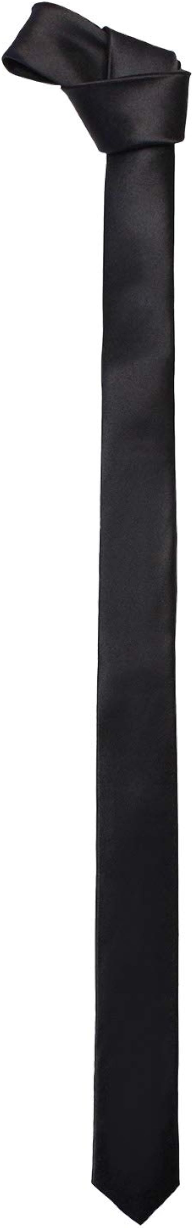 super skinny black tie