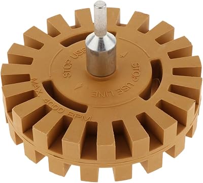 Almencla Rubber Eraser Wheel Tool Power Drill Attachment for Vinyl Decals Cars