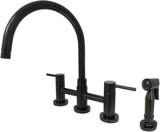 Kingston Brass Ks8275dlbs Concord 8 Inch Center Set Gooseneck