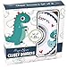 HarperLynn Baby Closet Dividers - Set of 8 Dinosaur Nursery Clothes Organizers - Size Newborn Infant to 2T. Great Gifts \ Accessories for First Time Parents of Boy or Girl. Fits 1.25 Inch Rod.