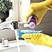 Playtex HandSaver Reuseable Rubber Cleaning Gloves (Small, 6 Pairs), Everyday Protection Reusable Household Gloves