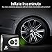 Kiasaki Auto Digital Tire Inflator Portable Air Compressor for Cars with Tire Gauge, High Pressure Car Air Pump Upto 150 PSI, with carry case