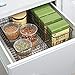 mDesign Slim Metal Wire Food Storage Organizer Basket with Handles - Organization in Kitchen Cabinets, Pantry Shelf, Bathroom, Laundry Room, Closets, Garage, Concerto Collection, 2 Pack, Bronze