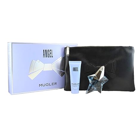 Thierry Mugler Angel Geschenkset femme Eau de Parfum + Bodylotion + Tasche im Set, 1er Pack (1 x 1 Stück)