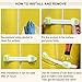 Child Safety Locks Baby Safety Locks Child Door Cabinets Latches for Drawer, Refrigerator, Toilet, Washing Machine, Trash Can and Etc Blue Green 2Pcs