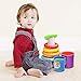 infunbebe Stacking Toys 2 in 1 Stacking Cups and Stacking Ring for Toddlers, Educational Stacker Toys for Baby from 6 Months, Multicolor