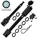 motormic Trailer Hitch Lock Pin Set - 5/8" and 1/2" Extra Long Black Pins with One Locking System - 1 Safety Clip, 10 Anti Rattle O-Rings &ndash; Tow receivers 1.25&rdquo;, 2&rdquo; and 2.5 inch (Class I,II,III,IV,V)