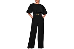acelyn Elegant Jumpsuit for Women Dressy Sexy Plus Size Wide Leg Pant Suit One Piece Party Outfits