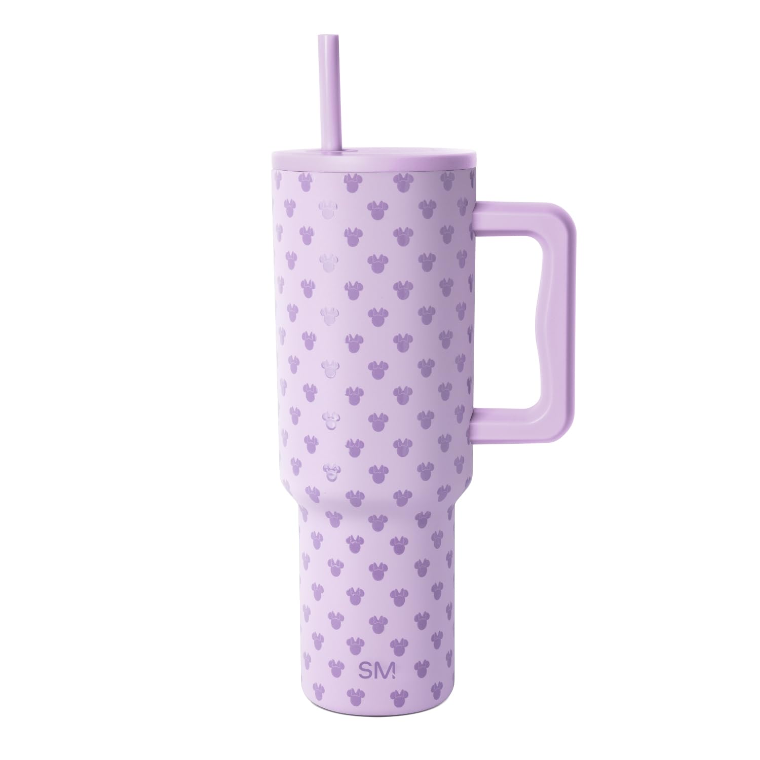 Simple Modern Disney 40 oz Tumbler with Handle and Straw Lid | Minnie Mouse Me on Violet Breeze | Trek Collection | Insulated Stainless Steel | Water Bottle Travel Mug | Reusable | Gifts for Women Men Image