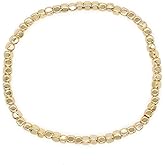 EQUBIO Gold Bracelet Set for Women, 14K Gold Plated Dainty Beaded Bracelets with Pearl & Paperclip Cuban Link Chain, Non Tarnish Adjustable Stretch Stackable Jewelry, Gifts for Women Birthday Friendship