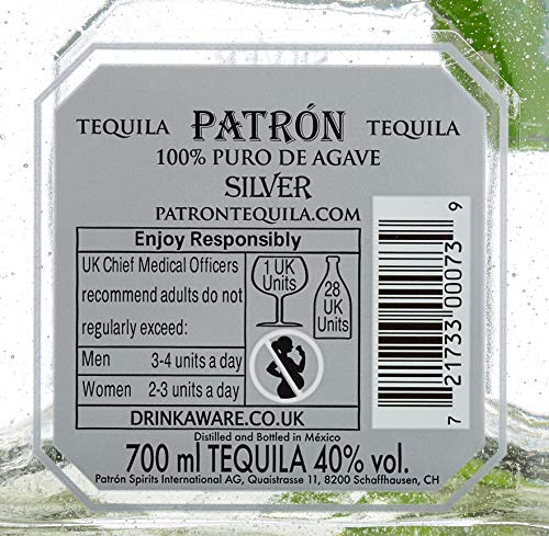 Patron 100% Agave Geschenkbox mit Shaker Tequila silver (1 x 0.7 l) – Bild 7