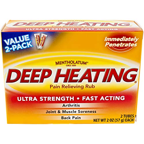Mentholatum Deep Heating Pain Relieving Rub Extra Strength - 2 oz, Pack of 2