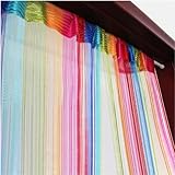 Okeler 6 Color Colorful Door Window Panel Room Divider Cute Curtain String Strip Tassel in Party Events
