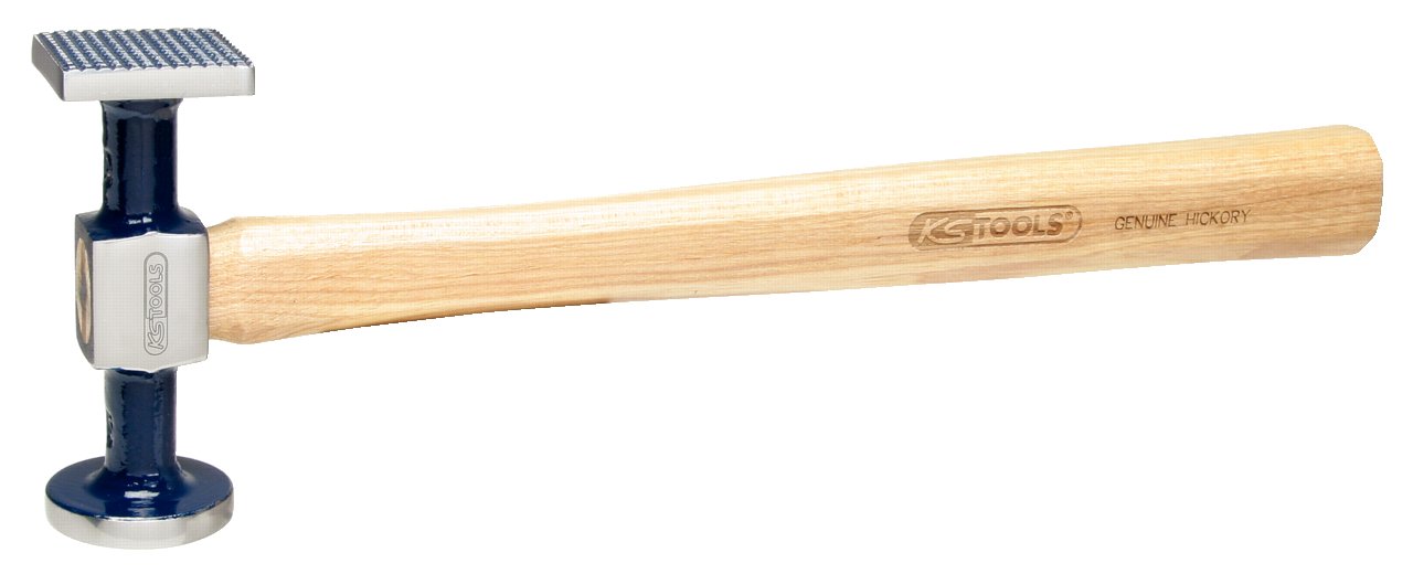 KS Tools Fine Flat Round/Square Bumping Hammer