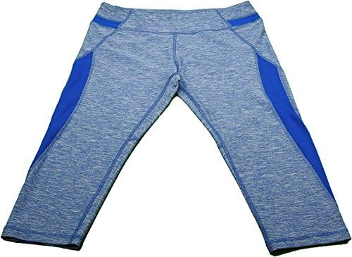 Marika Tek Ladies X-Small Performance Fitted Capris, Heather True Blue/Mazarine