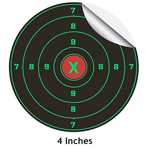 Pistep Splatter Targets For Shooting 4 Inch Reactive Target Stickers 100 Self Adhesive Target Roll For Bb Gun Pellet Gun Airsoft Rifle Shooting Range Outdoor Pricepulse