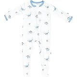KYTE BABY Soft Bamboo Rayon Footies, Zipper Closure, 0-24 Months