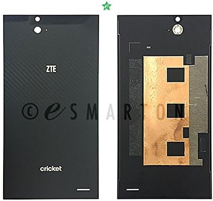 ePartSolution-ZTE Grand XMax Z787 l ZTE Grand X Max+ Z987 Back Cover Battery Door Cover Glass Only Black Color Replacement Part USA Seller