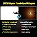 ENDPAGE 194 LED Bulbs Canbus Error Free 6000K Xenon White Super Bright 2835 Chipsets 168 2825 175 T10 W5W LED Replacement Bulbs for Car Dome Map Door Courtesy License Plate Lights(Pack of 10)