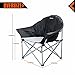 KingCamp Oversized Camping Club Chair Moon Saucer Sofa Chair Padded Folding Heavy Duty Deluxe Stable Carry Bag Included 300lbs Capacity